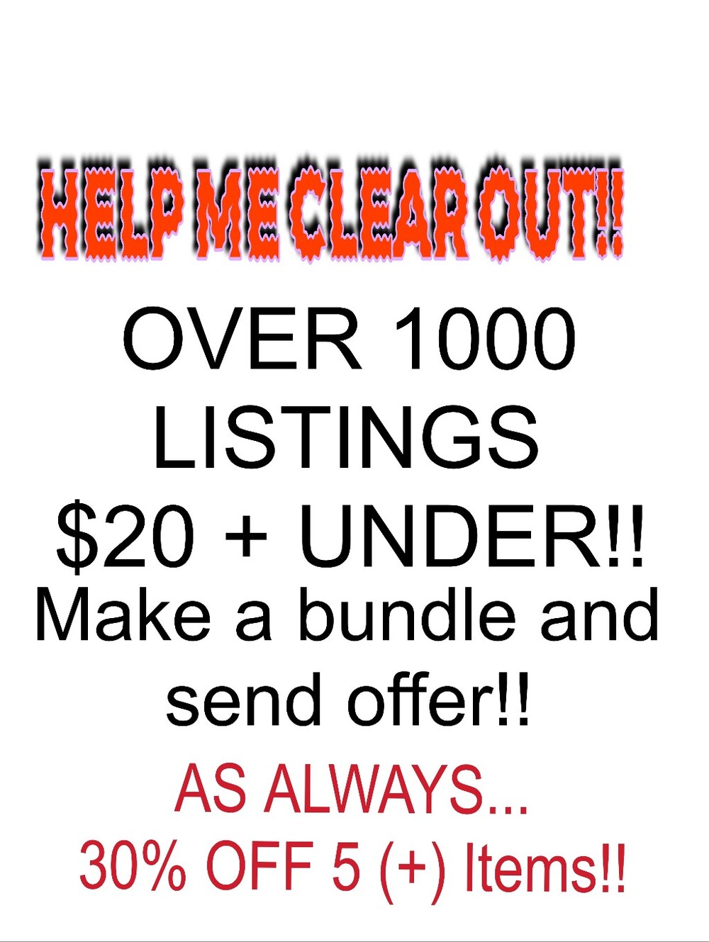 STEALS AND DEALS $20 AND UNDER!